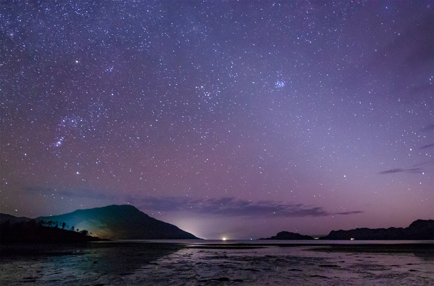 Zodiacal Light above Inverie Bay, Knoydart, Scotland